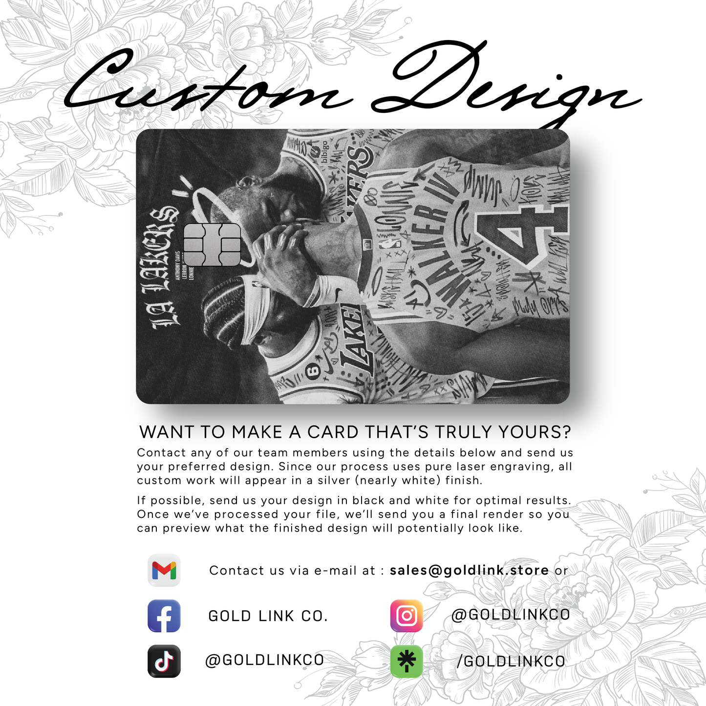 Metal Card Custom Photo
