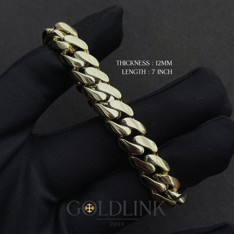 14K Iced Monaco Bracelet