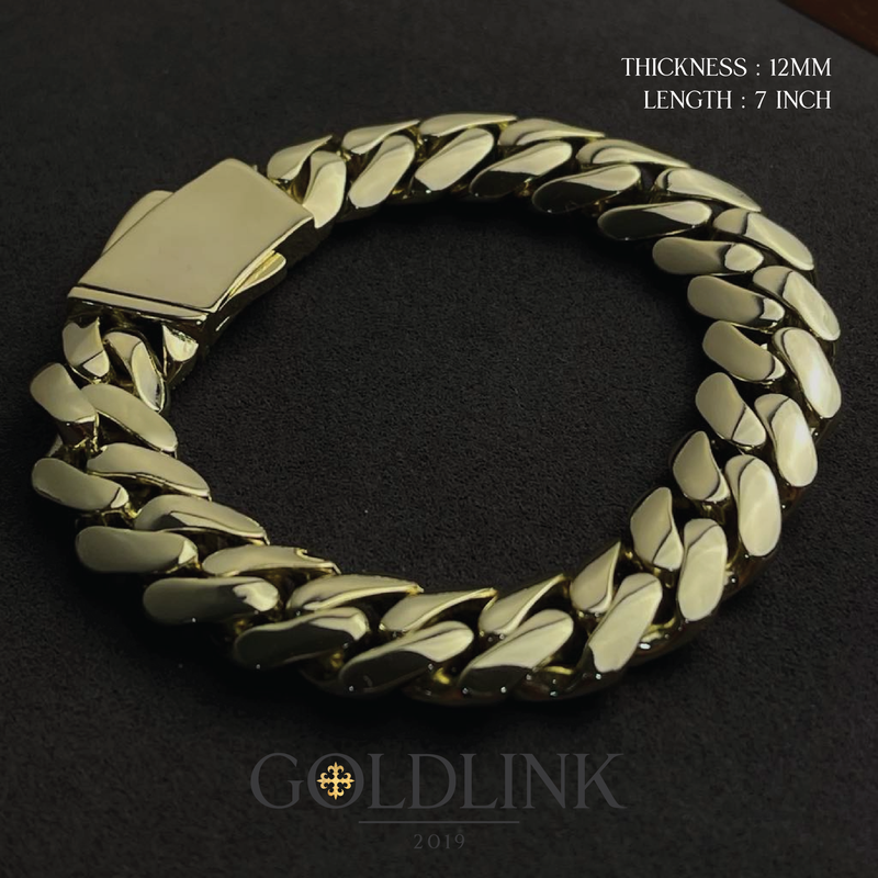 14K Iced Monaco Bracelet