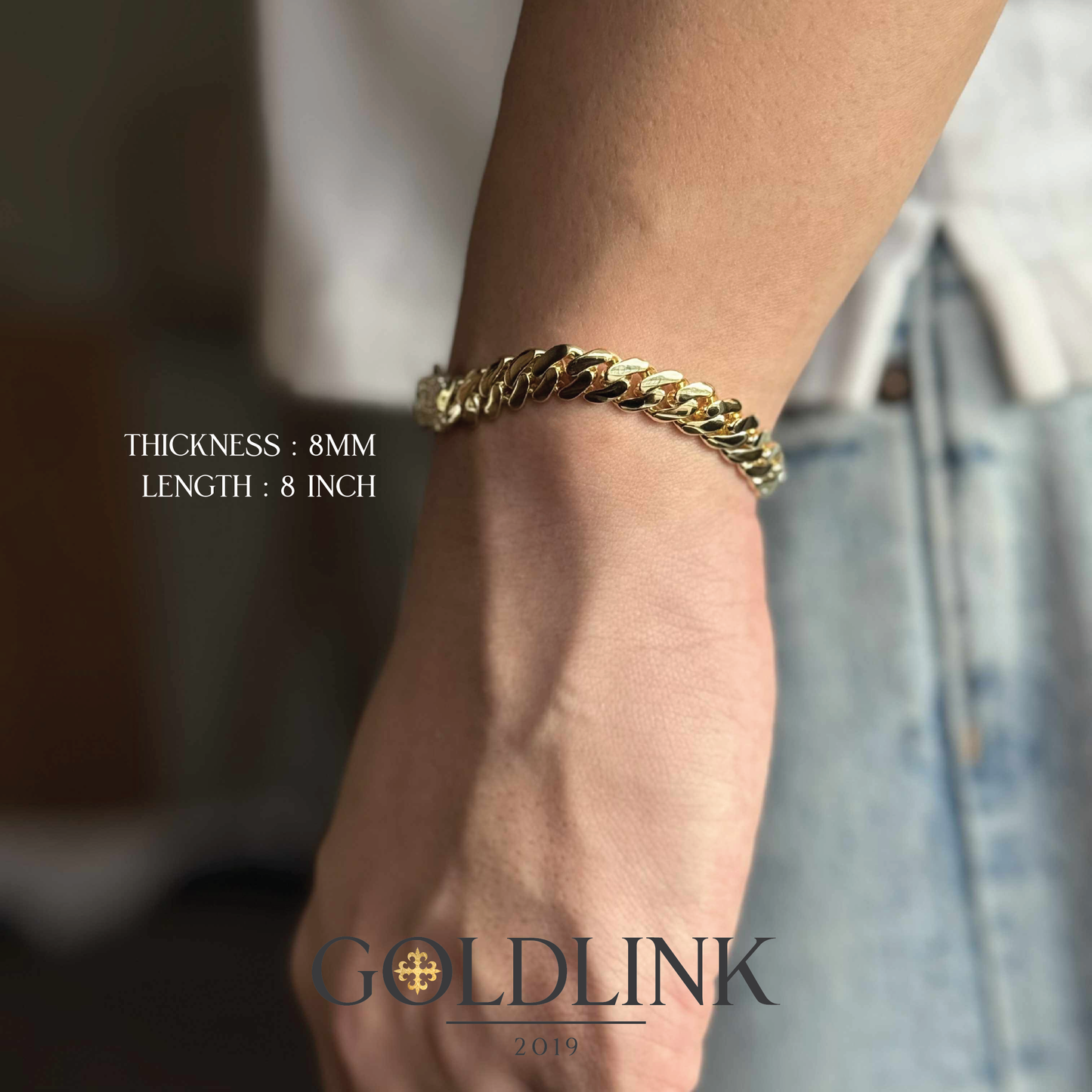 14K Iced Monaco Bracelet