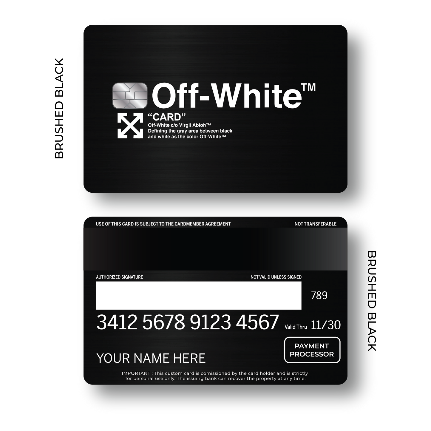 Metal Card Off White V1