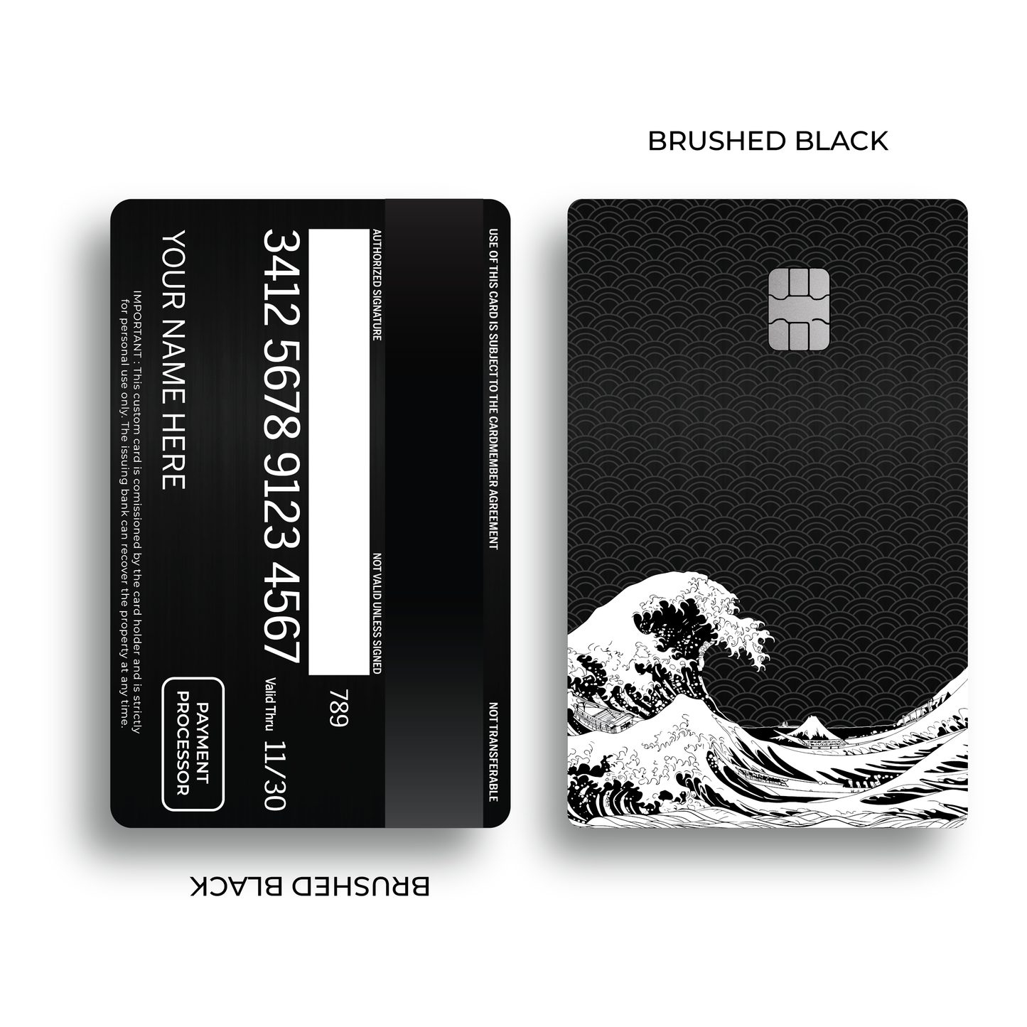 Metal Card Great Wave