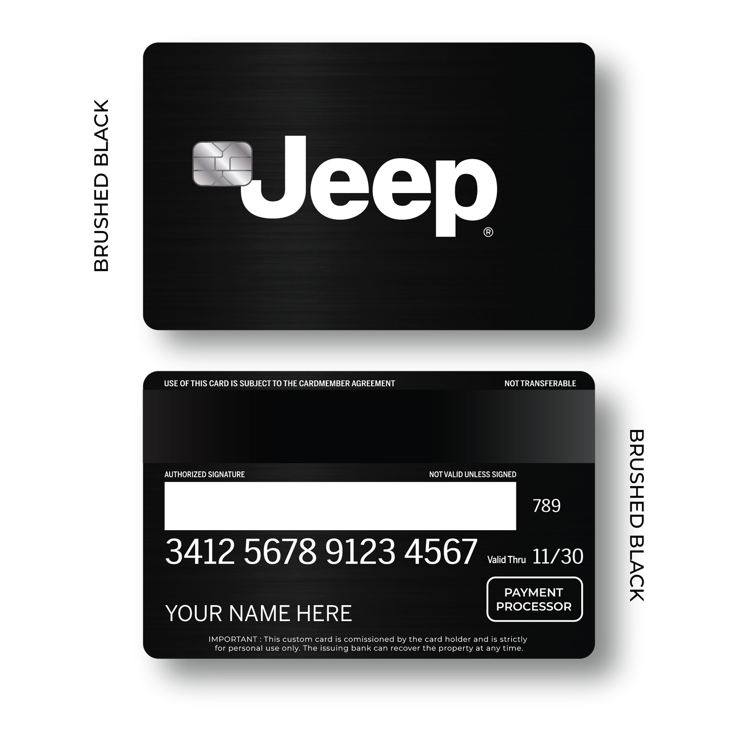 Metal Card Jeép