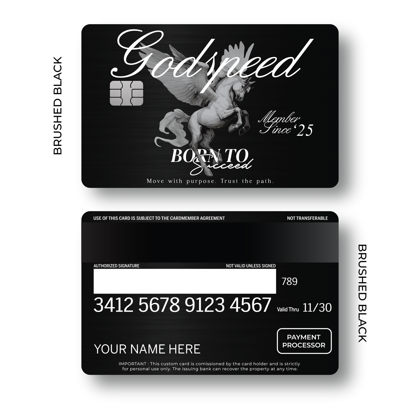 Metal Card Godspeed