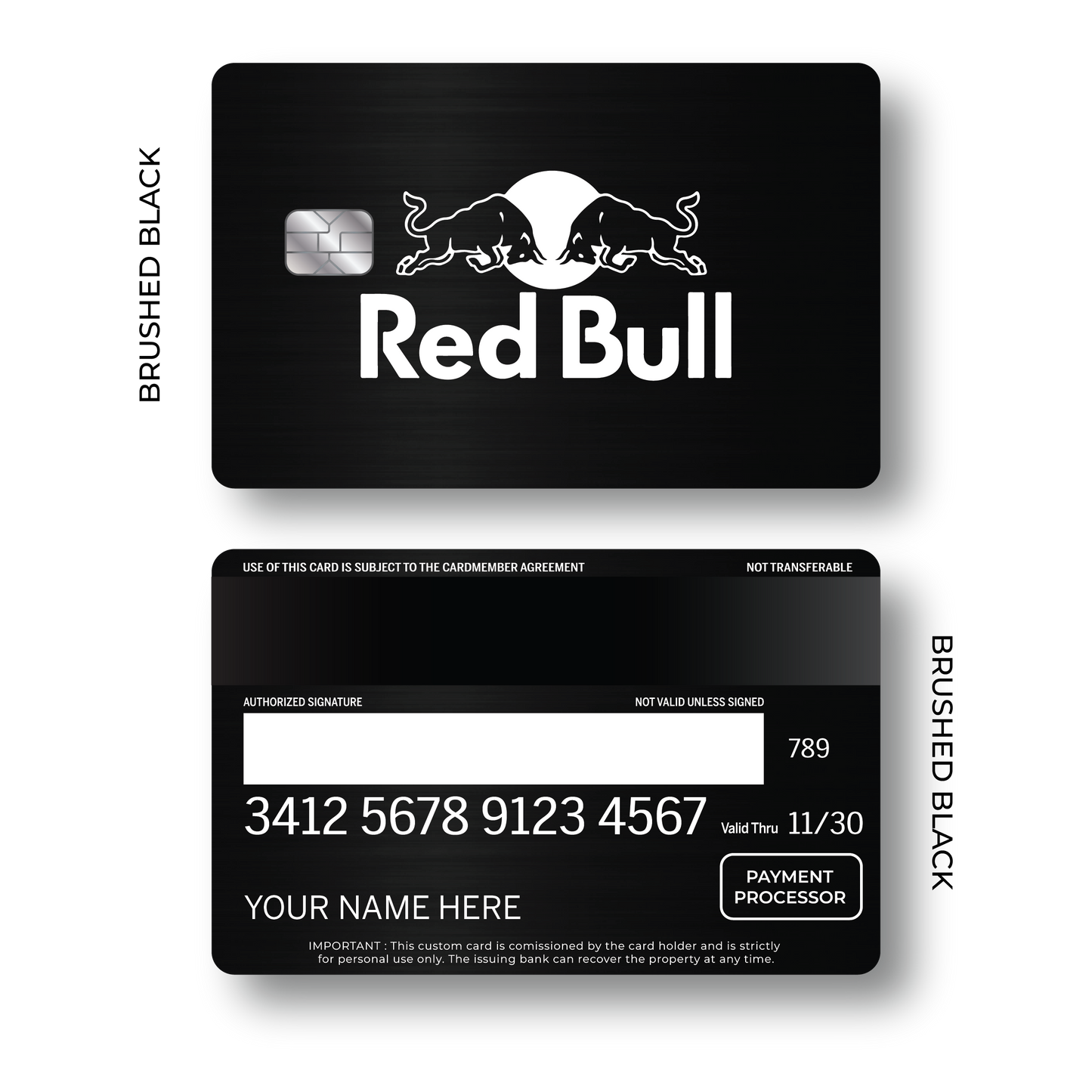 Metal Card Red Bull