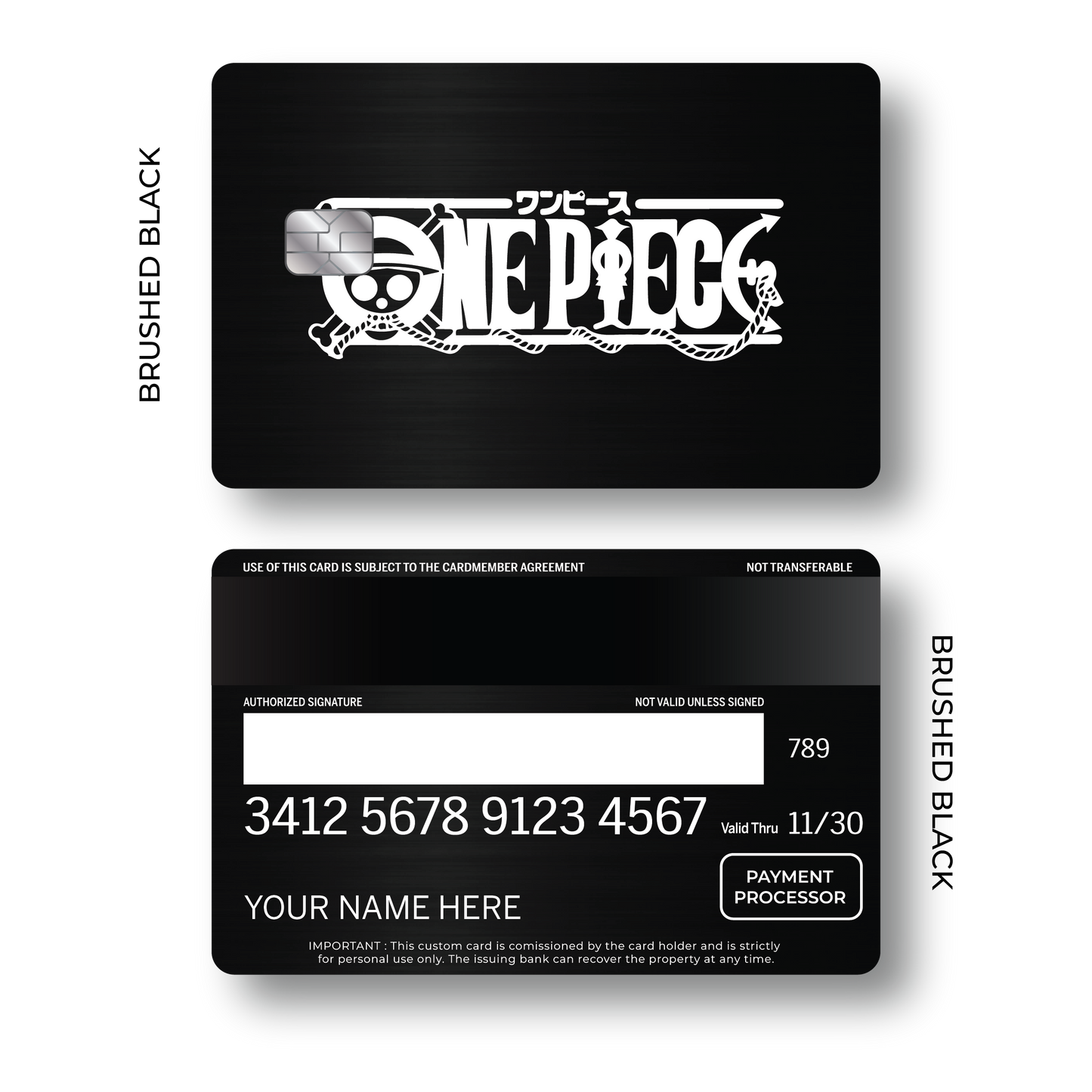 Metal Card One Piece