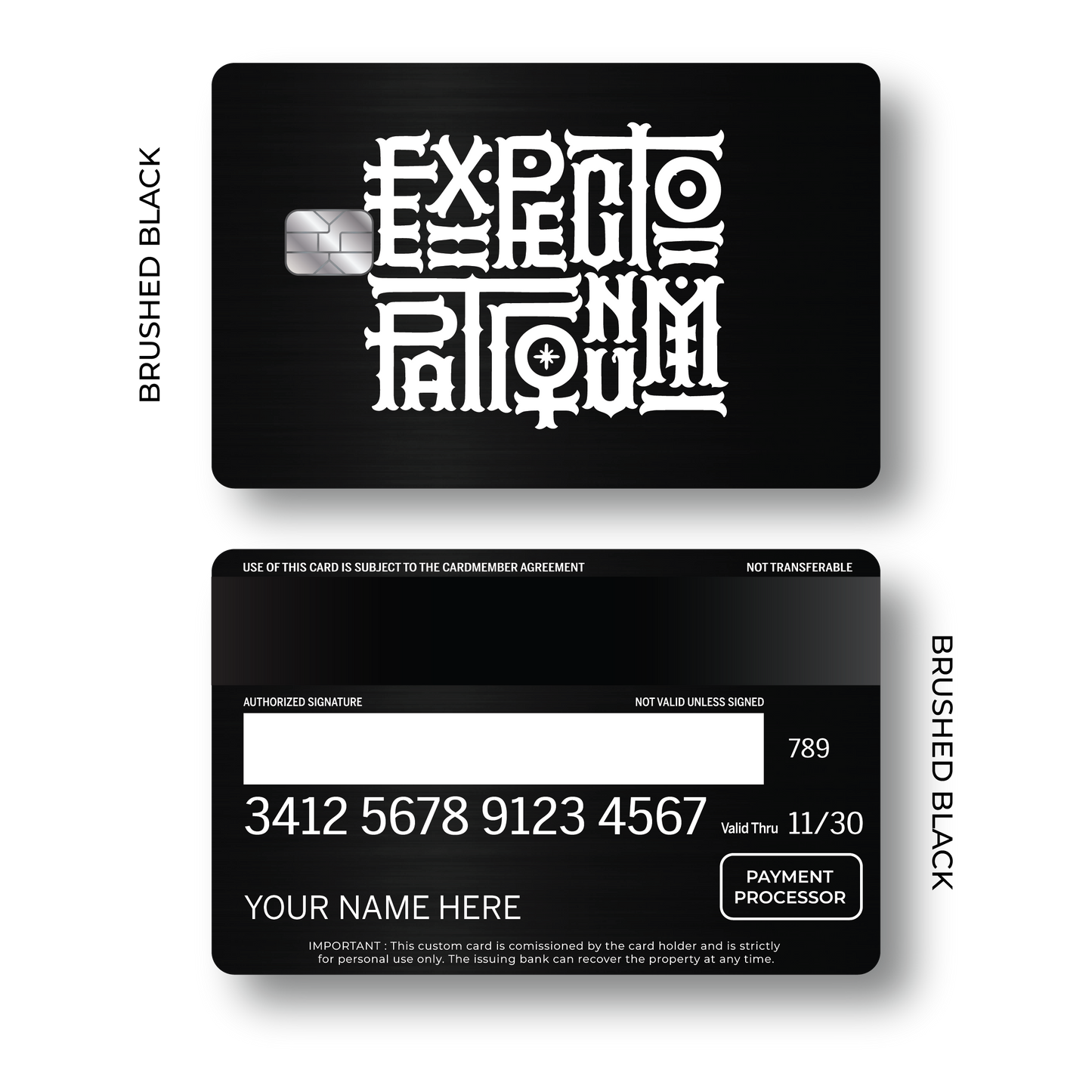 Metal Card Expecto Patronum