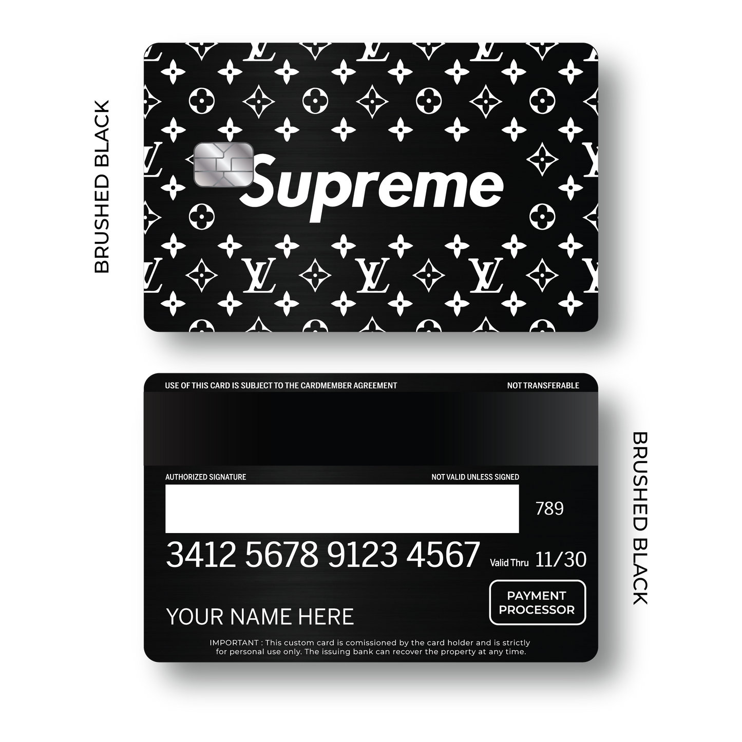 Metal Card Supreme Pattern