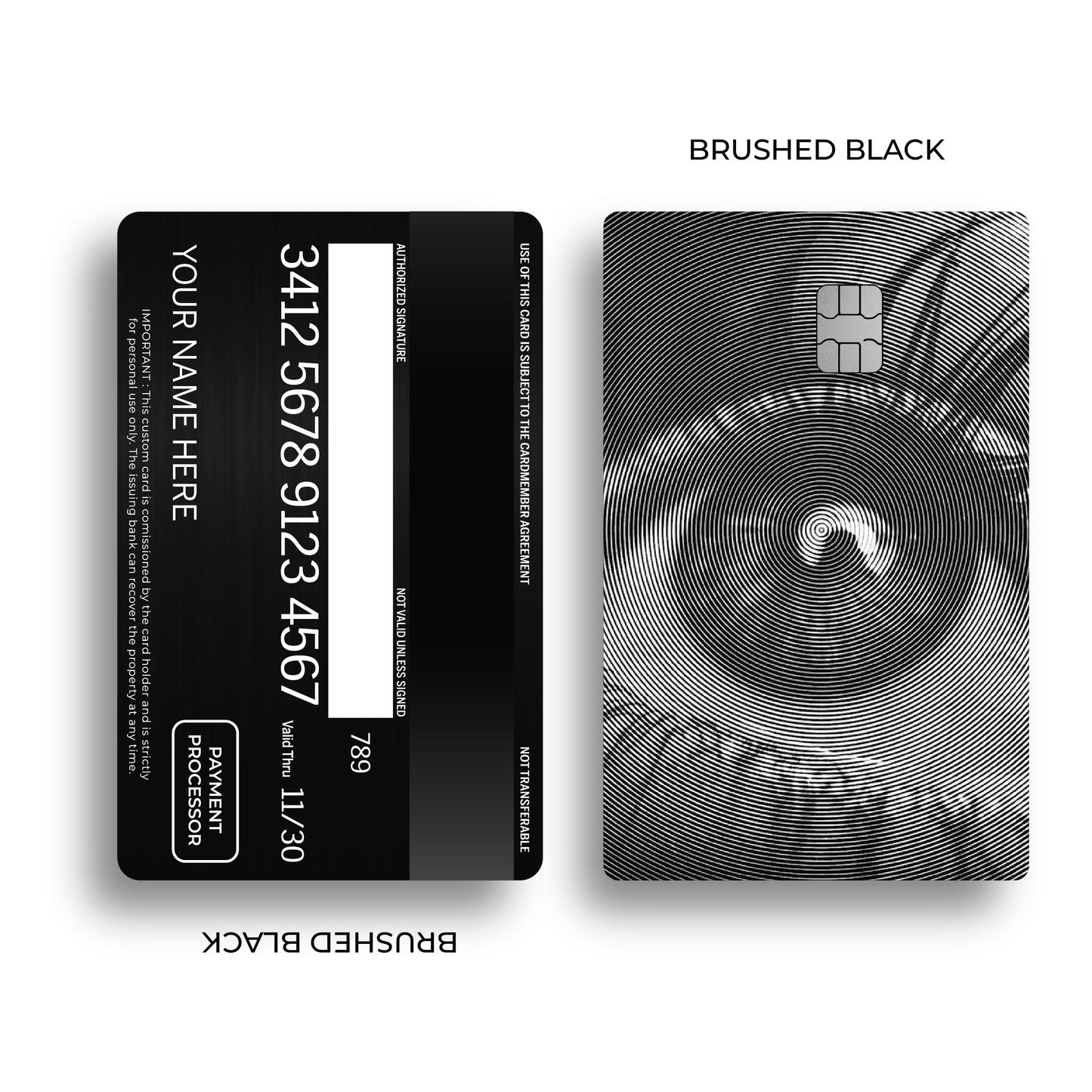 Metal Card Fractured Gaze