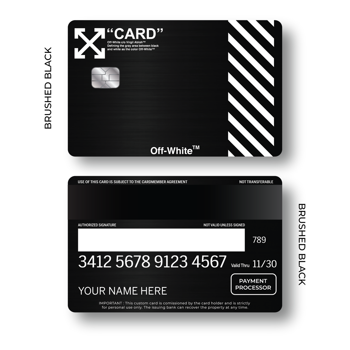 Metal Card Off White V2
