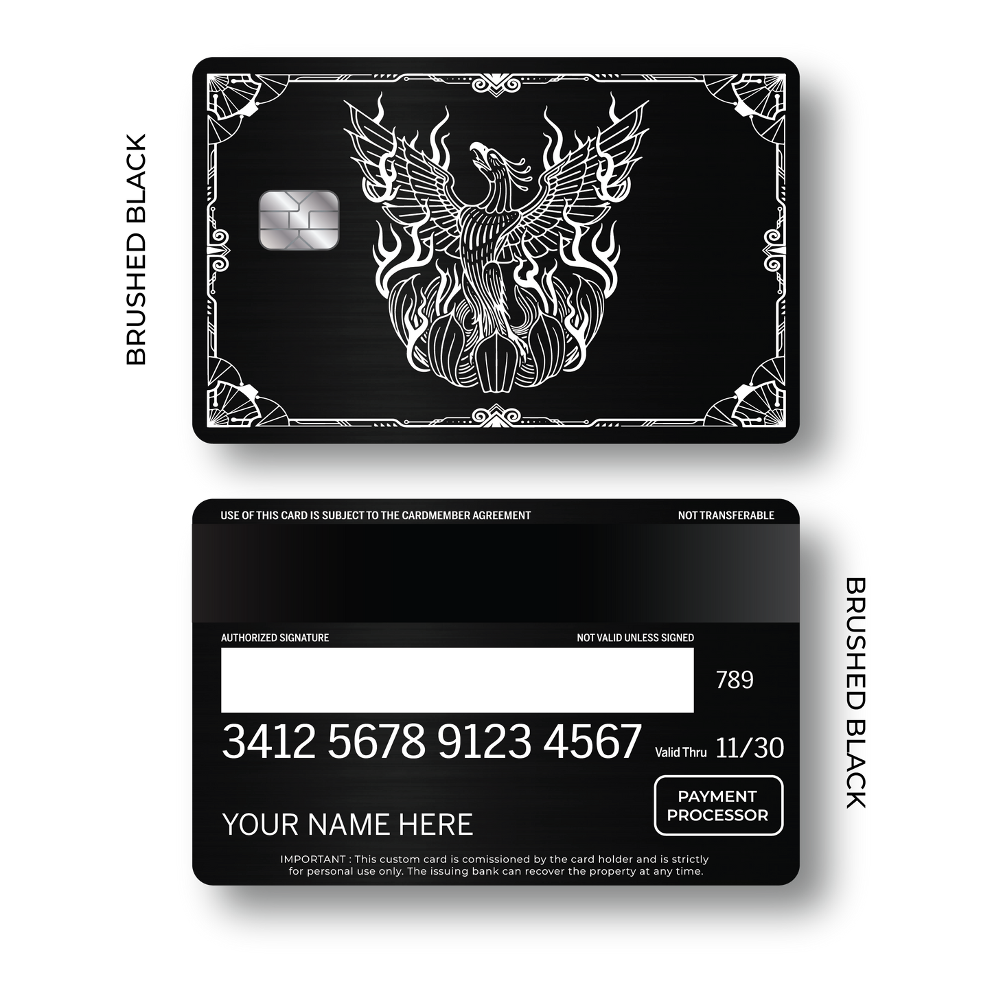 Metal Card Phoenix