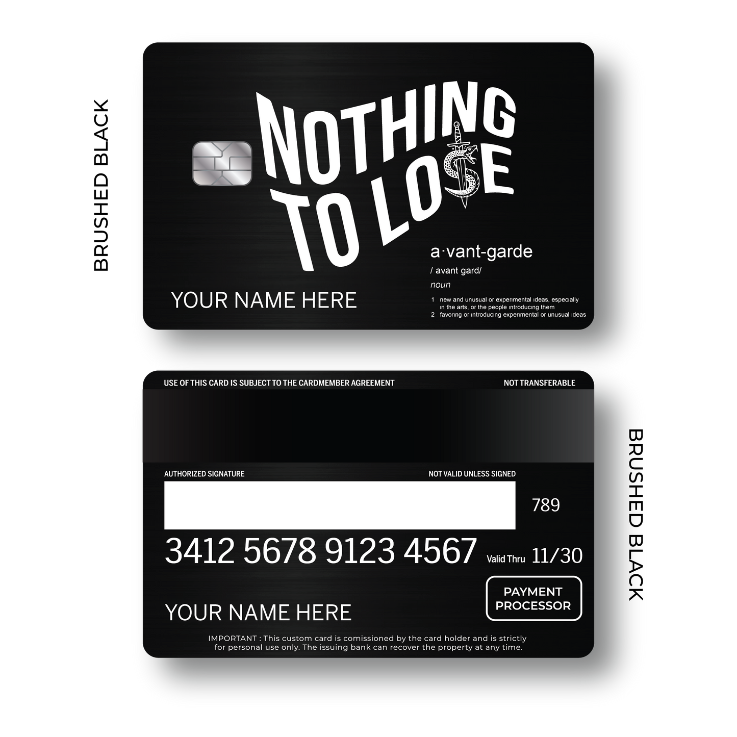 Metal Card Avantgarde