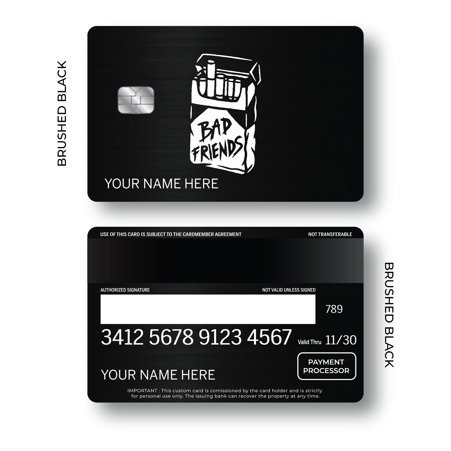 Metal Card Bad Friends