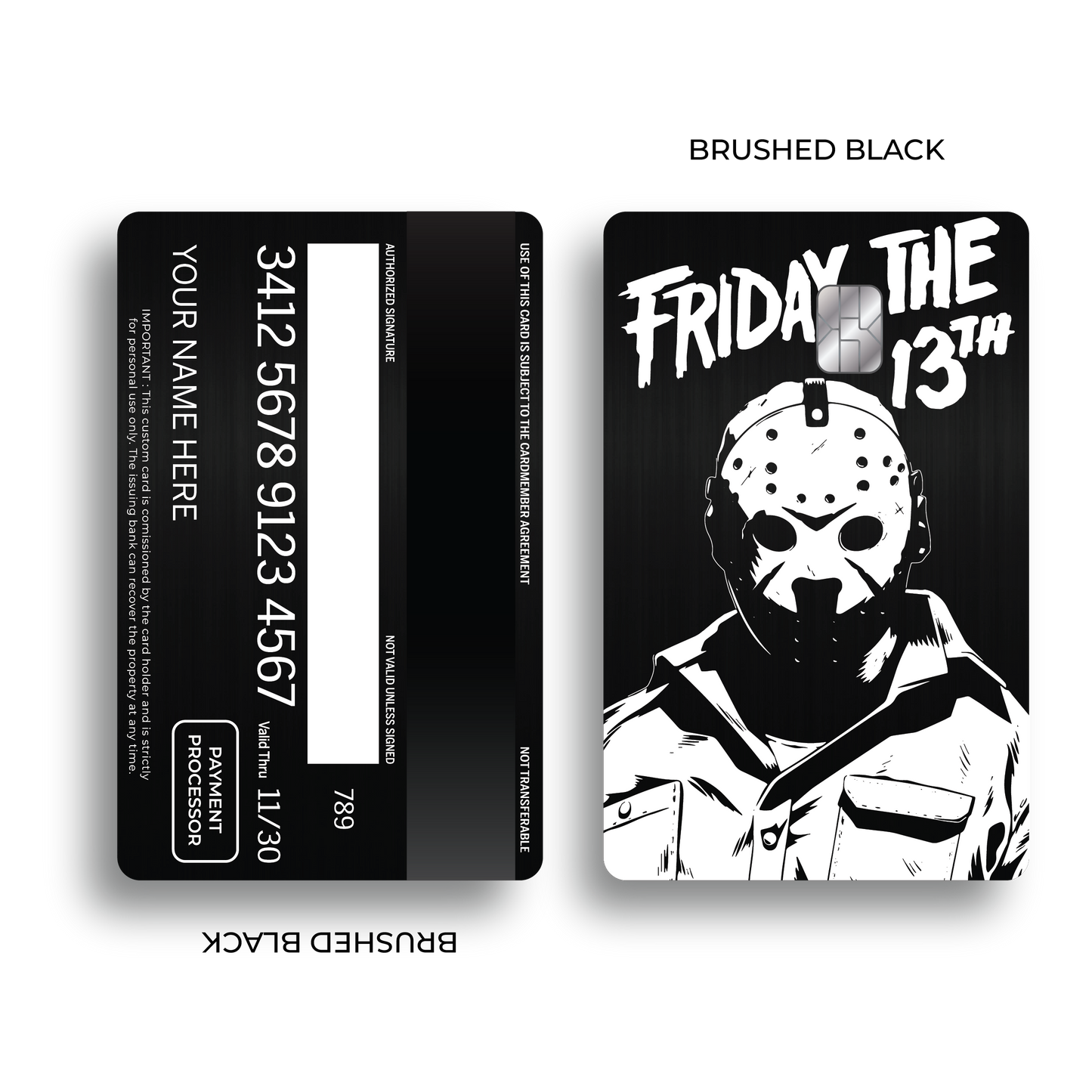 Metal Card Friday the 13th