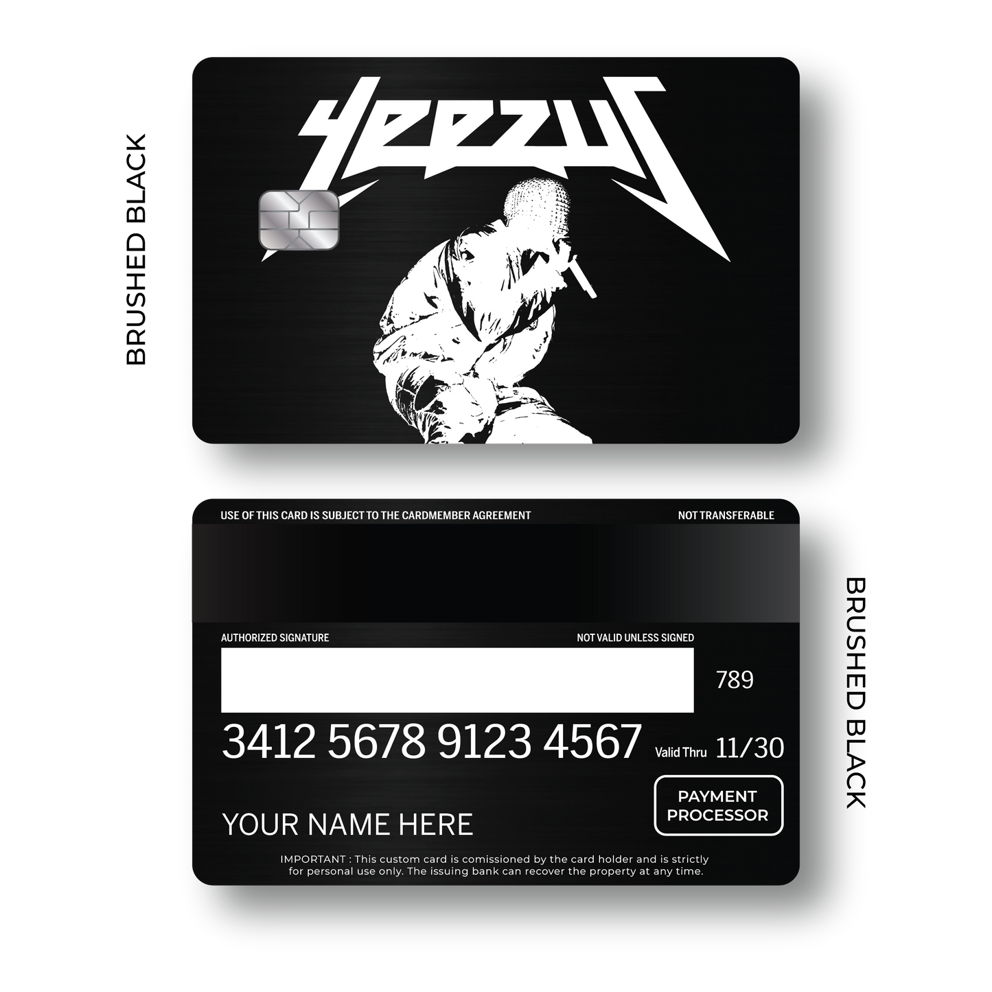 Metal Card Yeezus