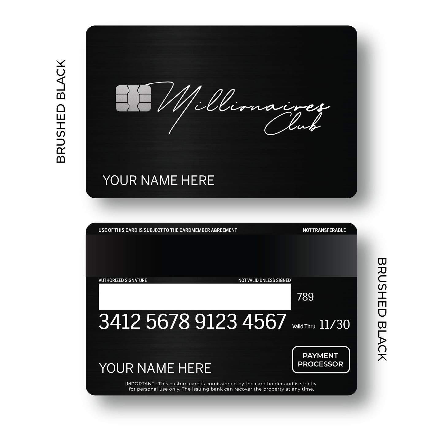 Metal Card Millionaires Club V3