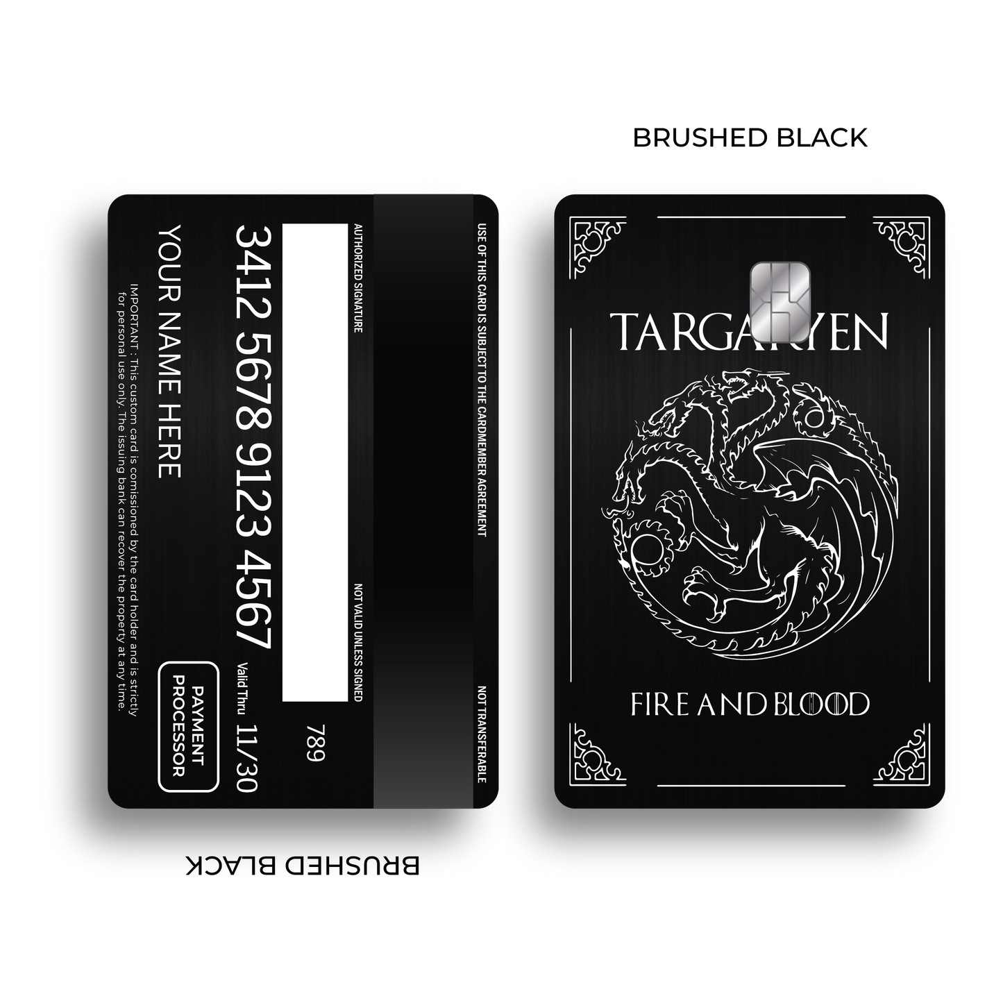 Metal Card Fire and Blood