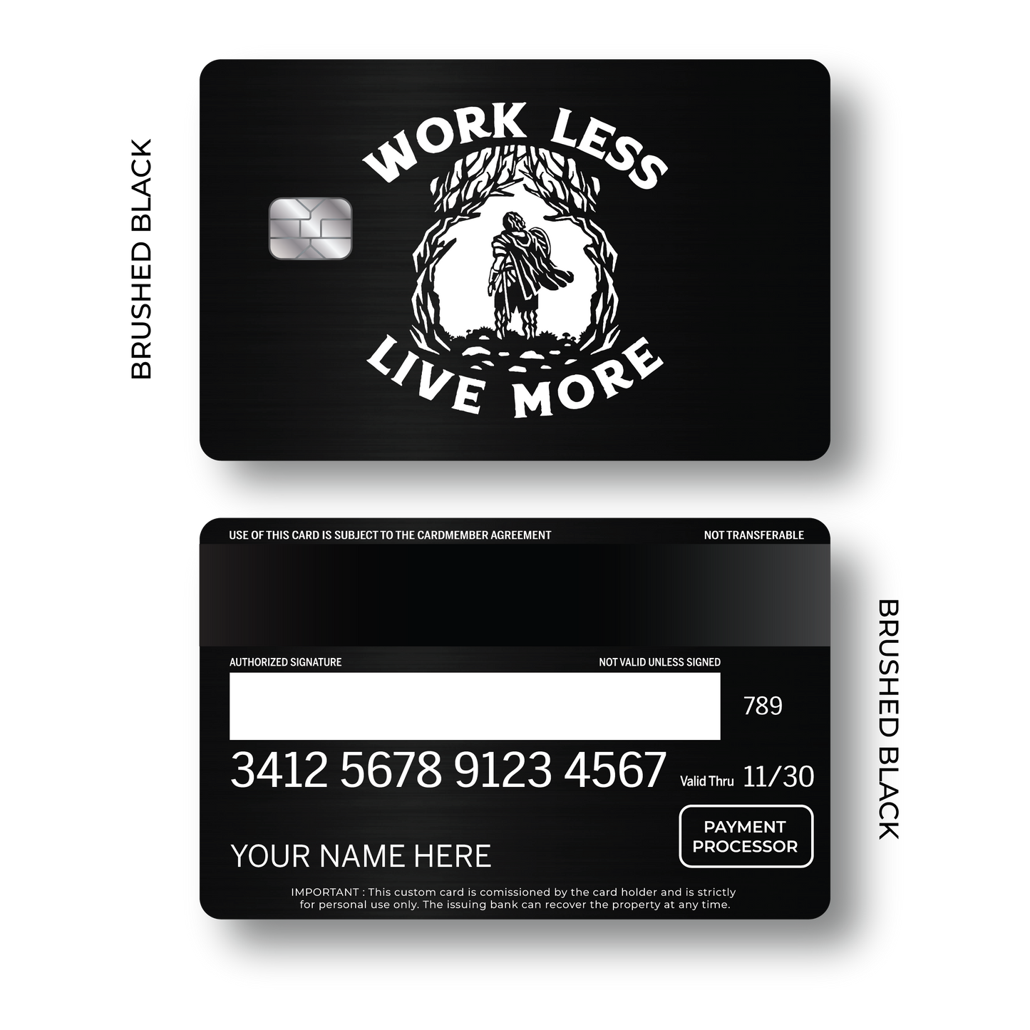 Metal Card Work Less