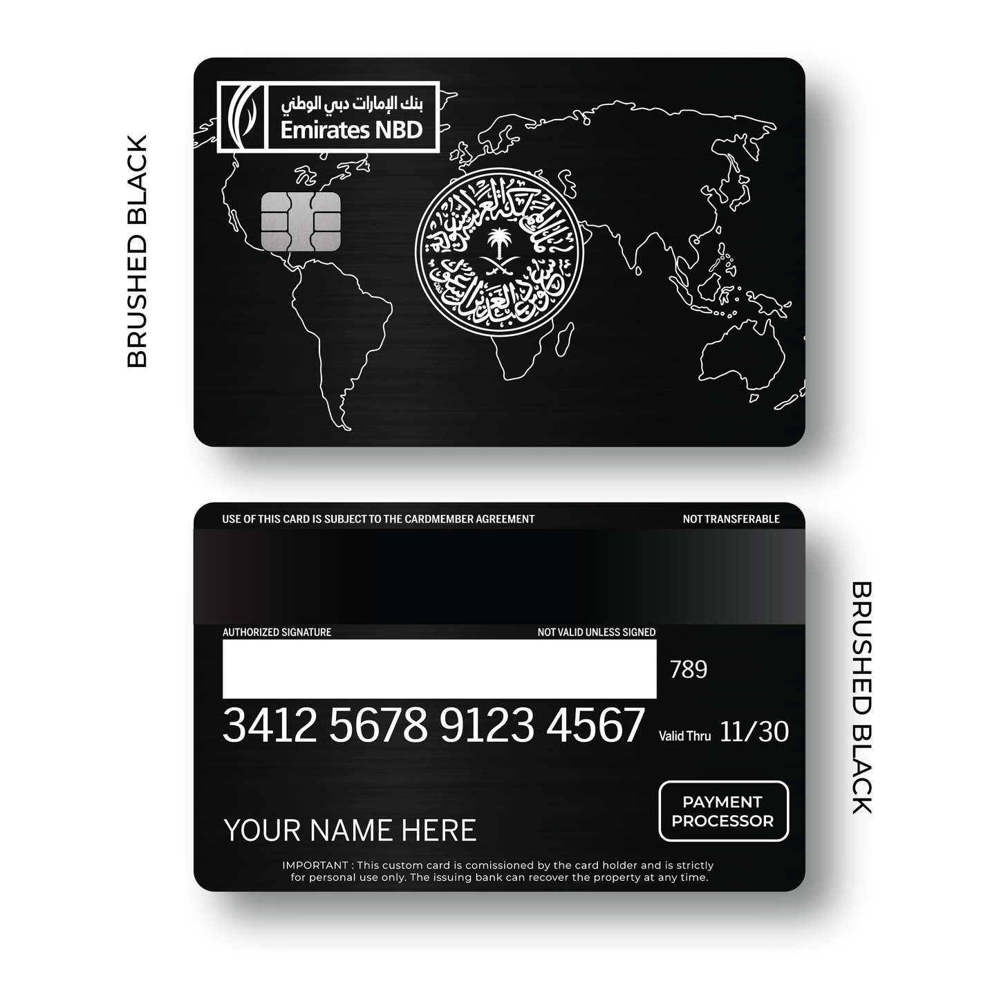 Metal Card Emirates Custom