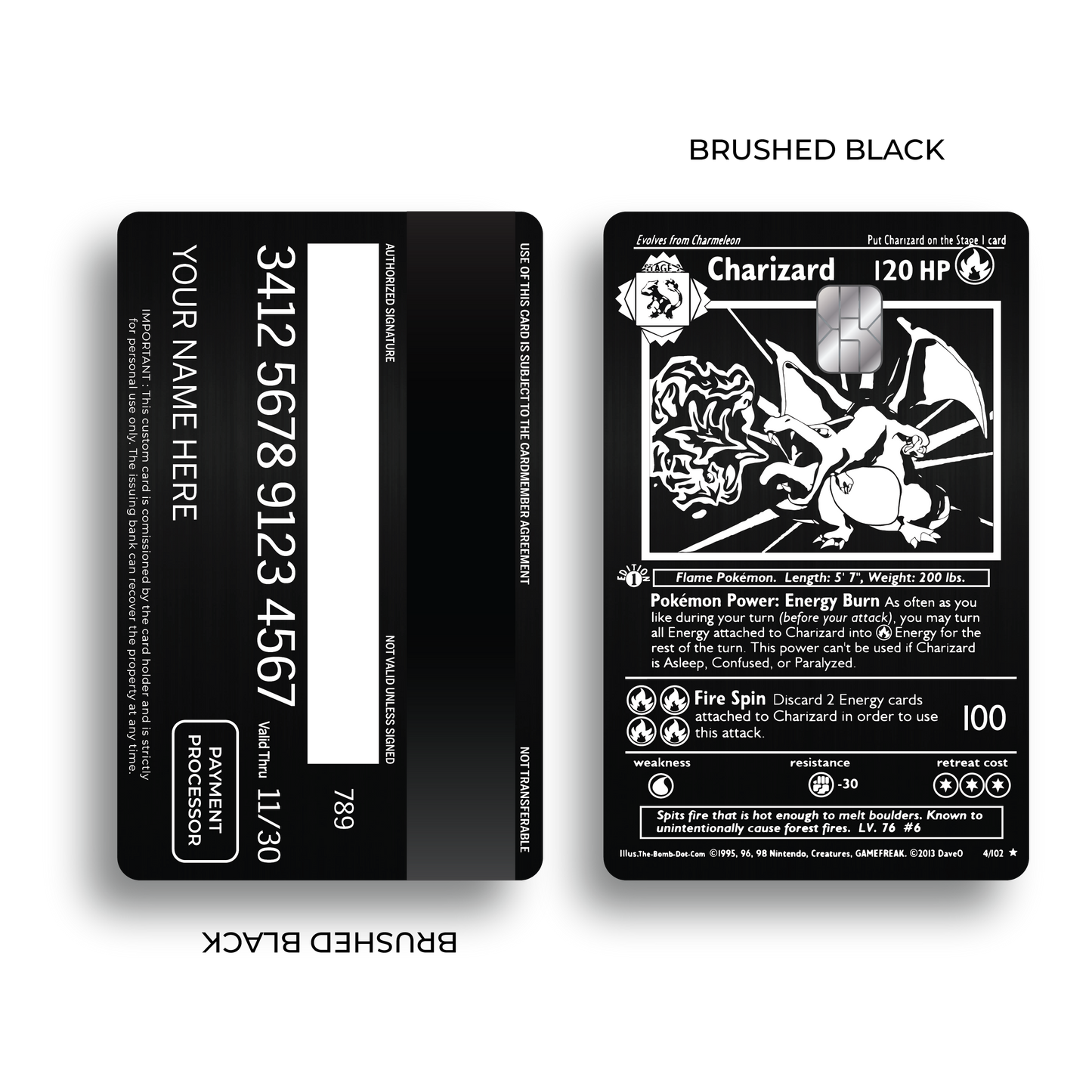 Metal Card Charizard