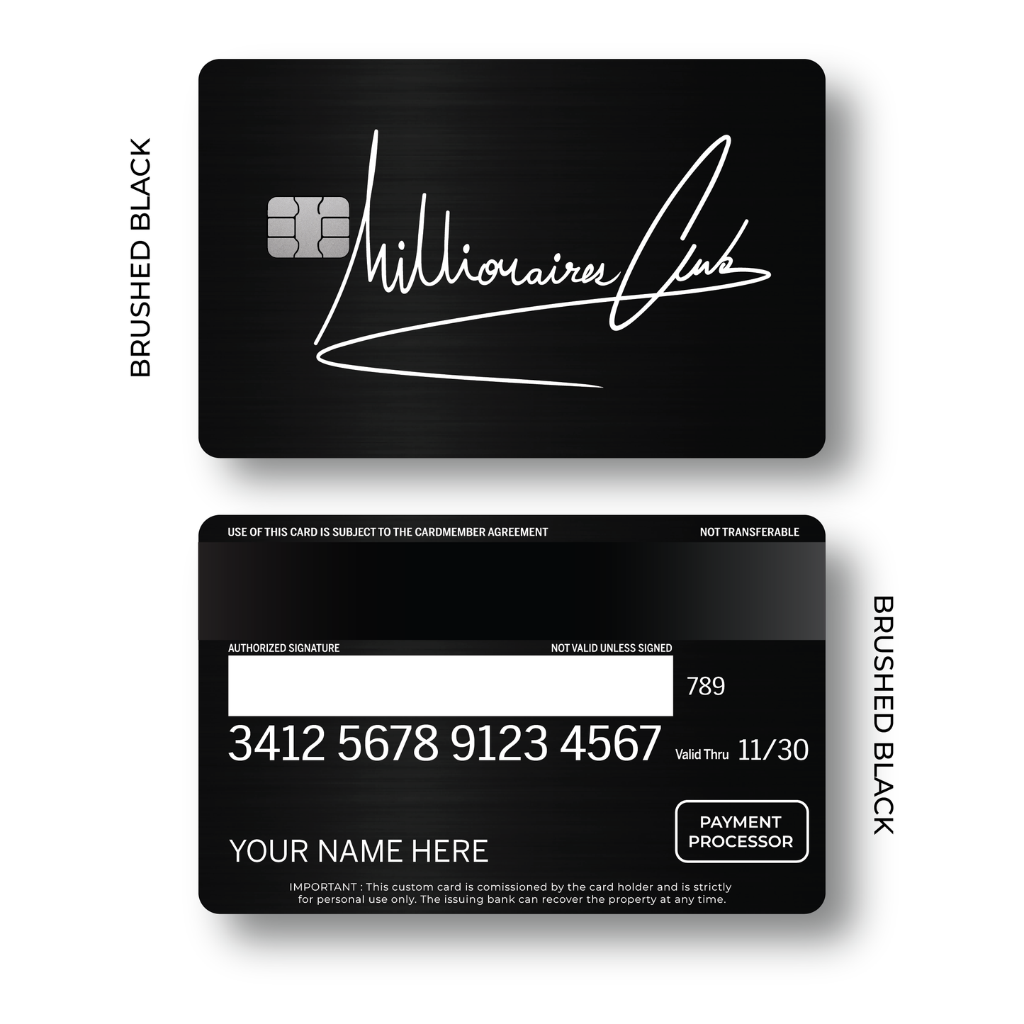 Metal Card Millionaires Club V2