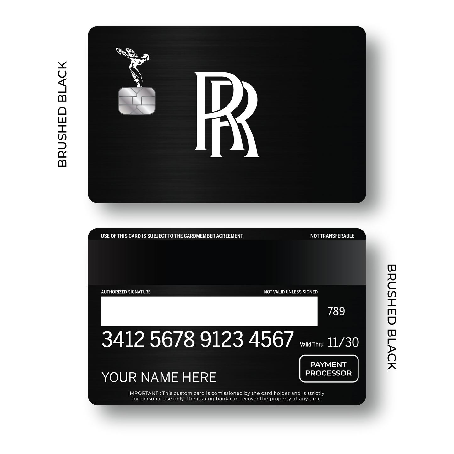 Metal Card Rolls Roycé