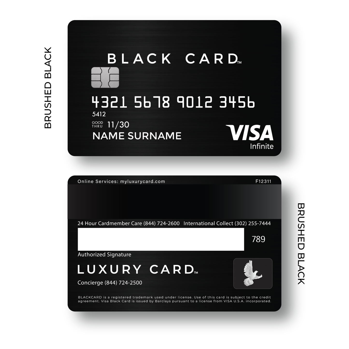 Metal Card Black Card
