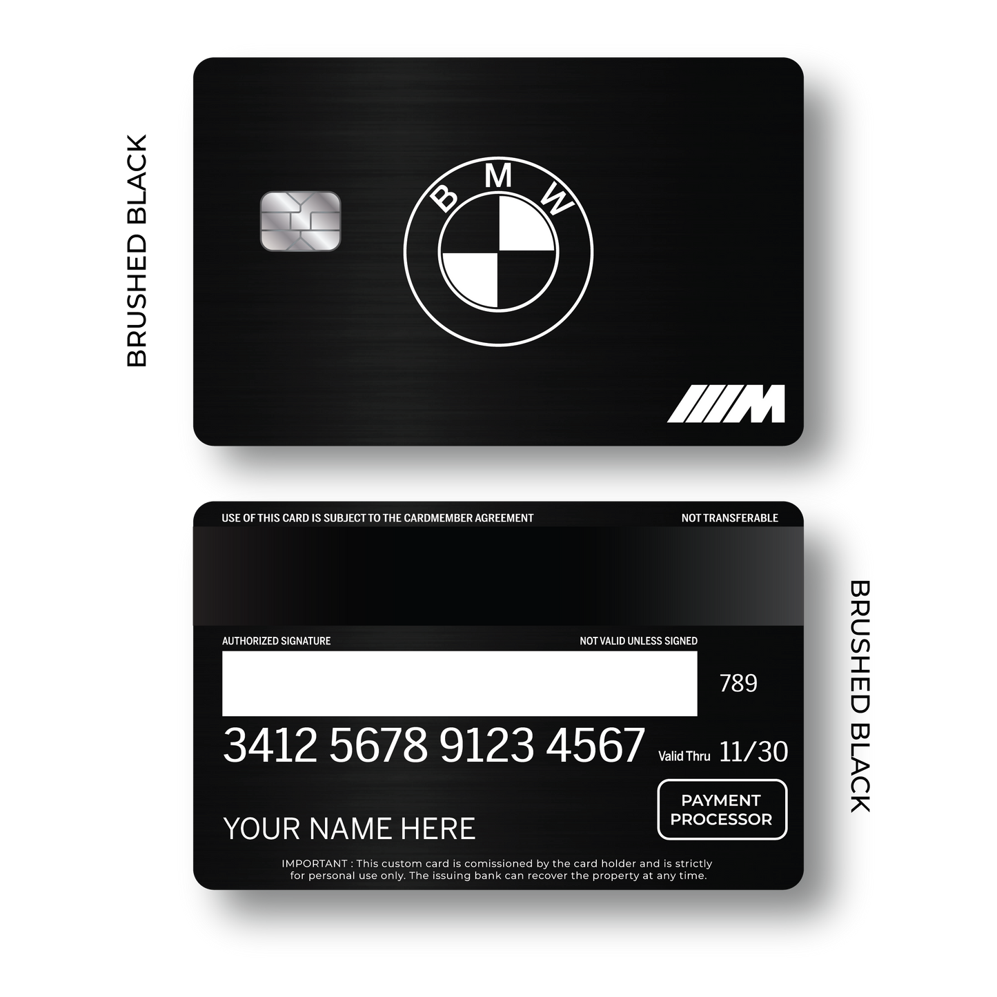 Metal Card B M W
