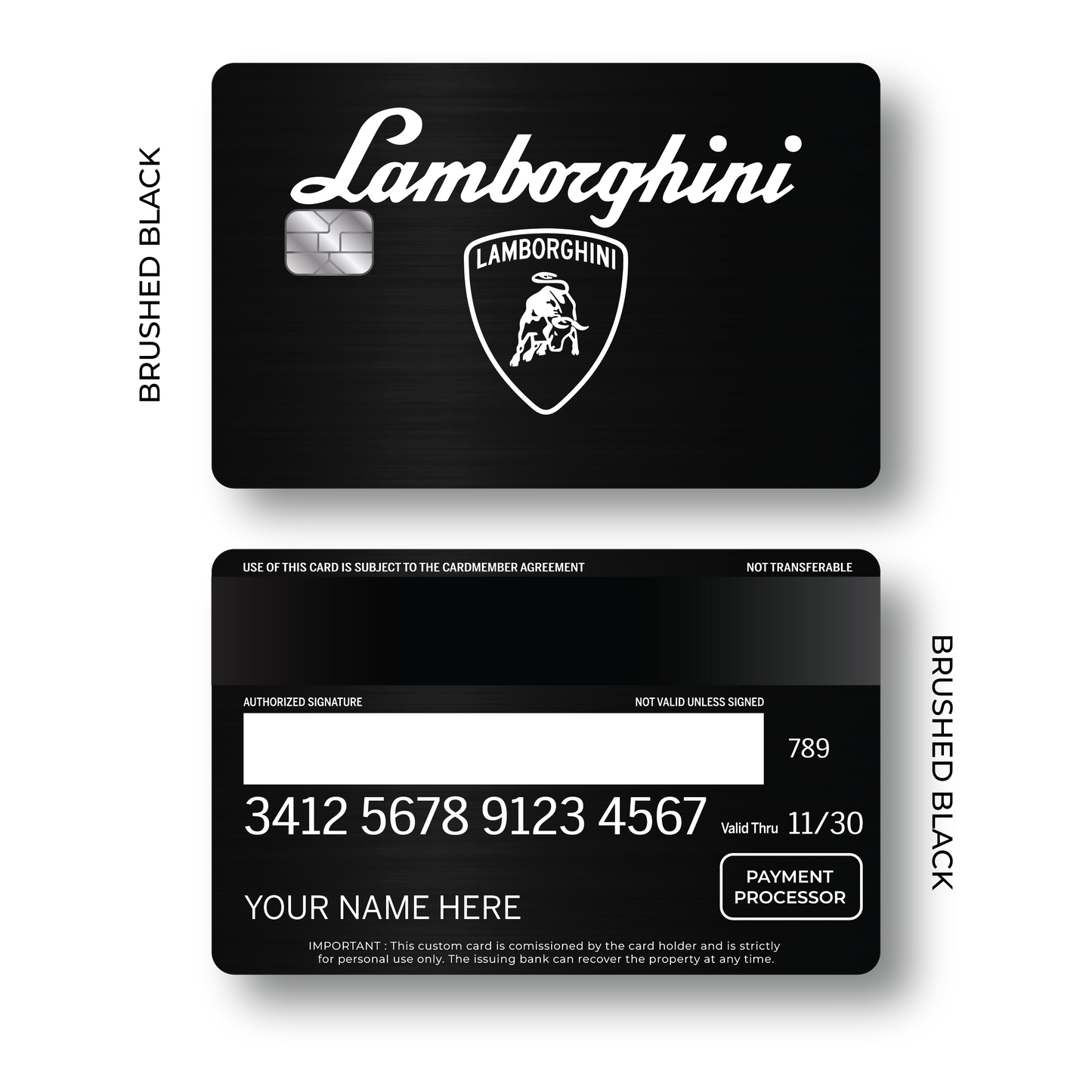 Metal Card Lambo