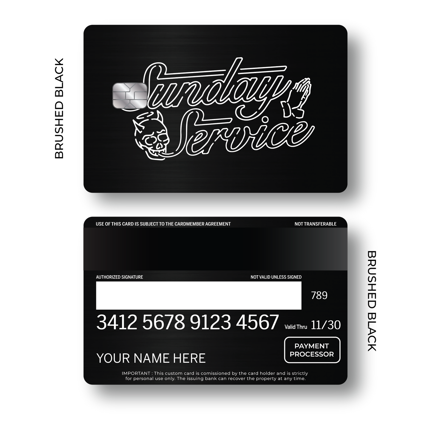 Metal Card Sunday Service