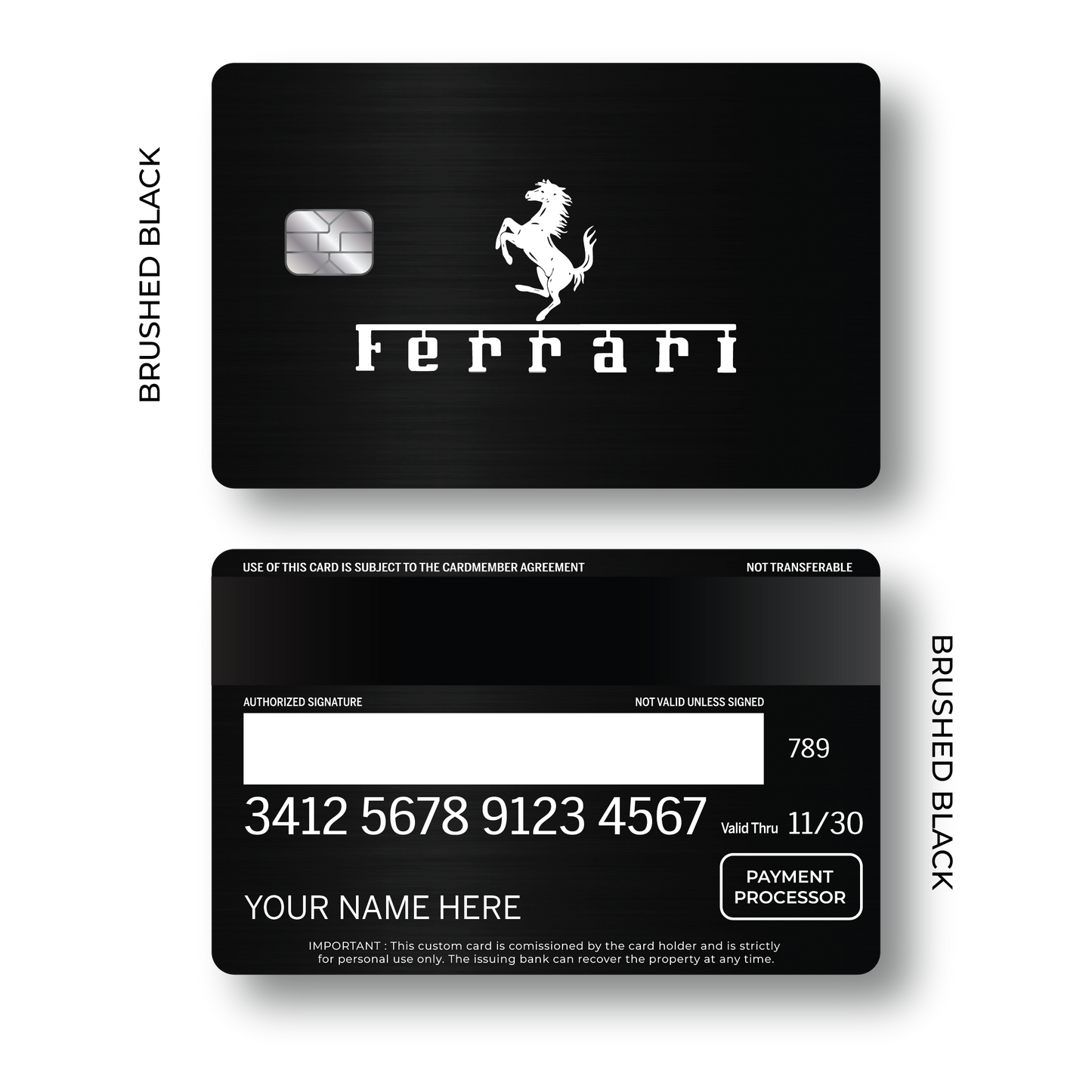 Metal Card Ferrarí