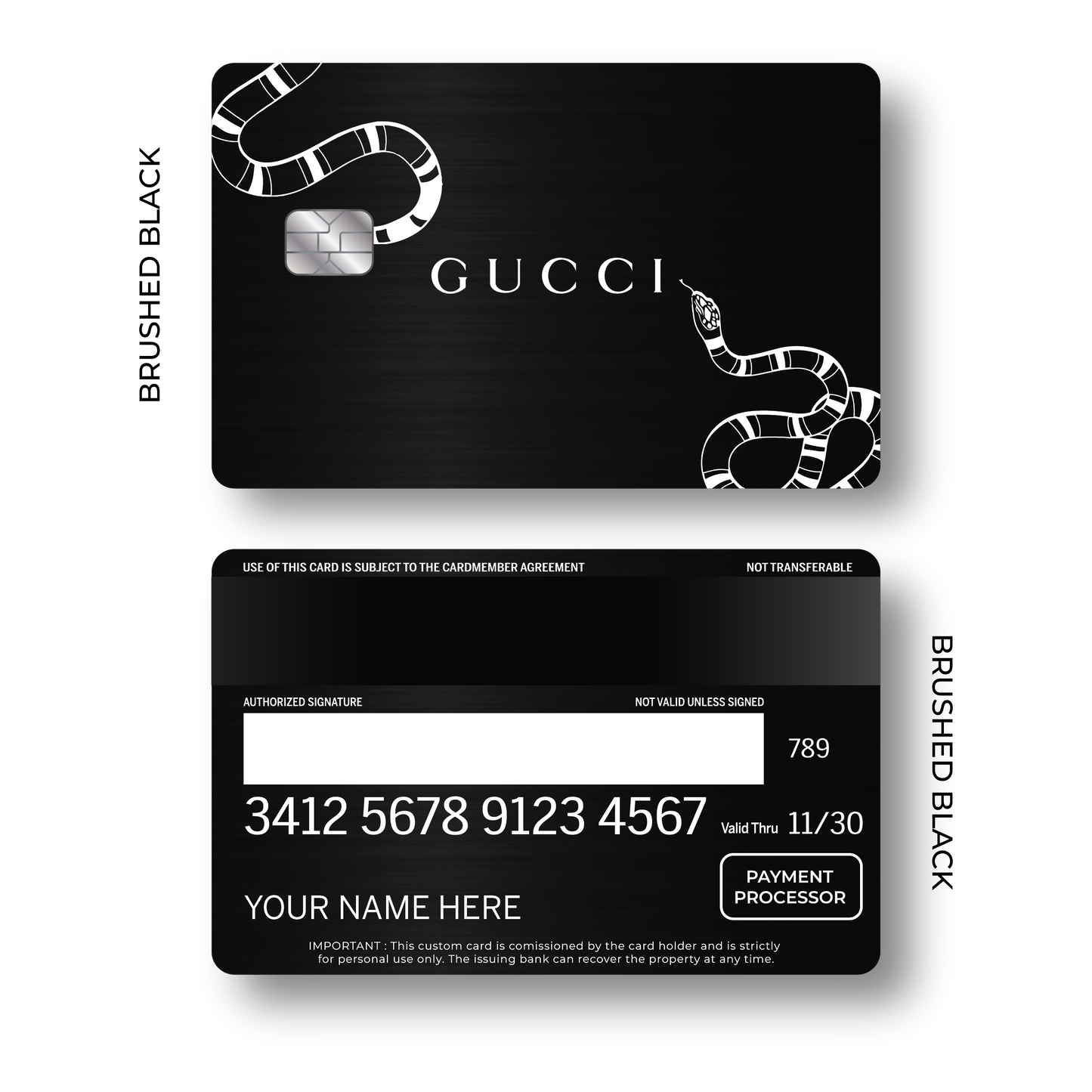 Metal Card Guccí