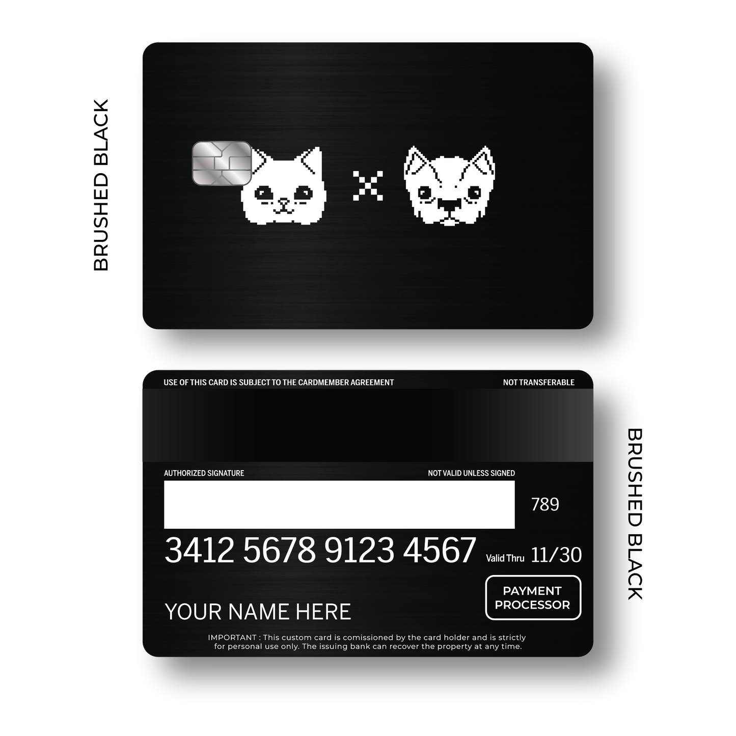 Metal Card Pixel Pets