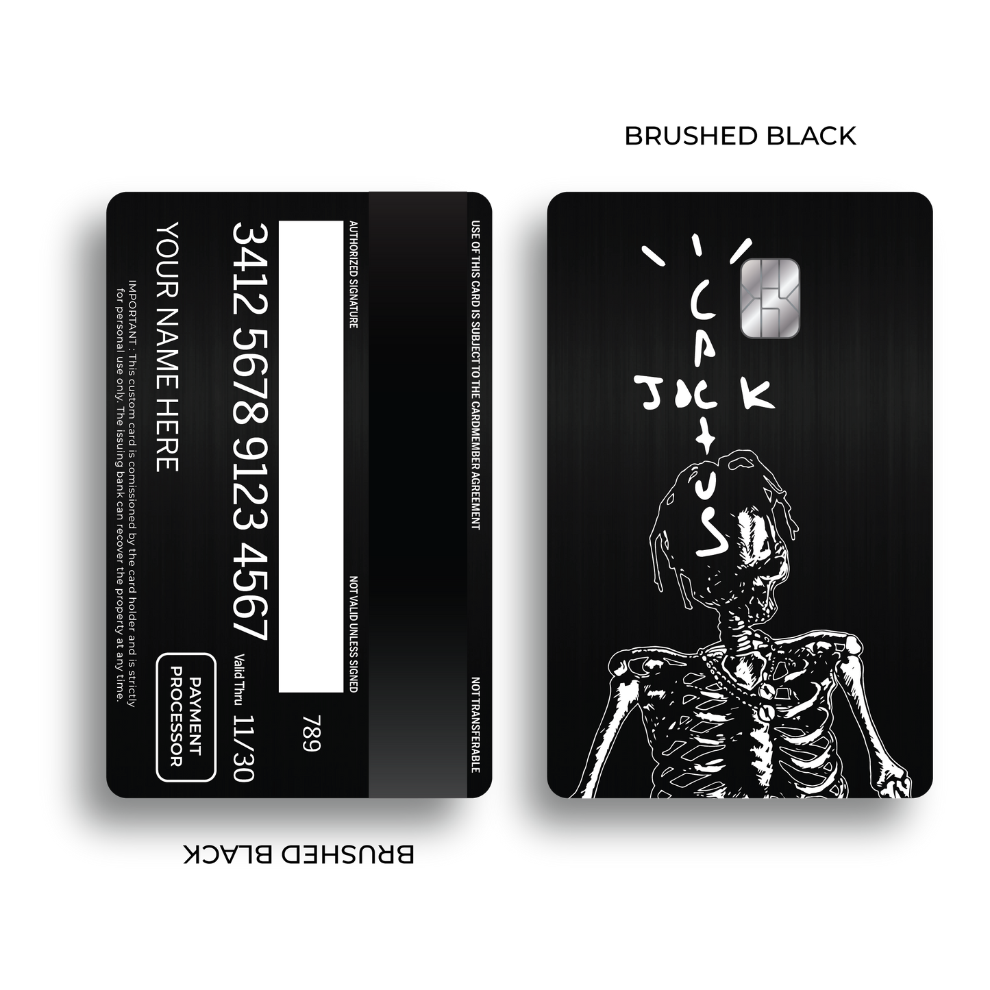 Metal Card Cactus Jack Skull
