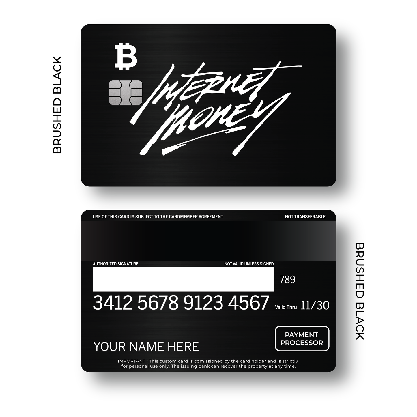 Metal Card Internet Money