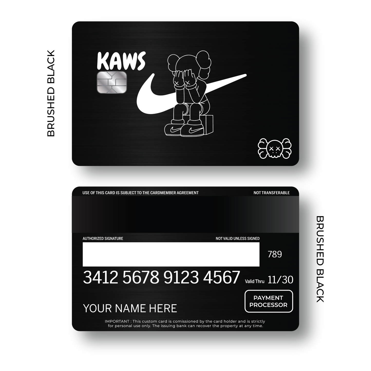 Metal Card Kaws
