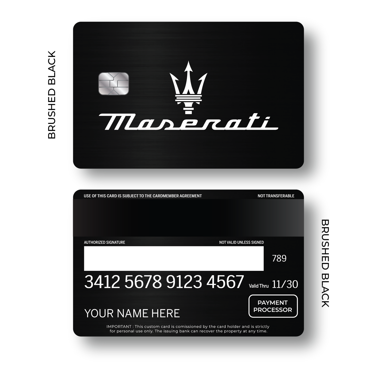 Metal Card Maseratí