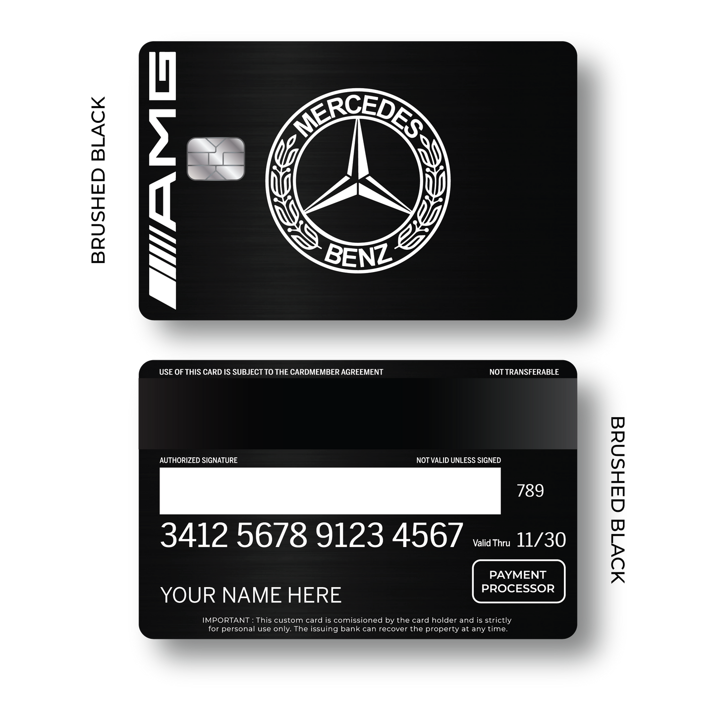 Metal Card Mercedés Bénz