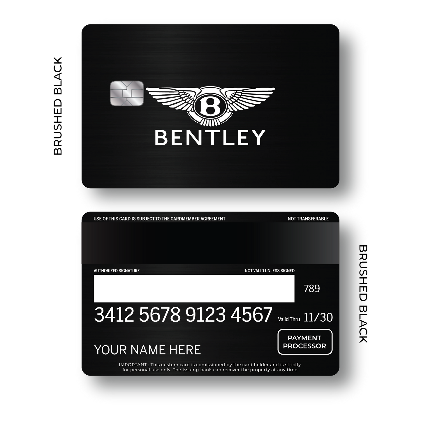 Metal Card Bentléy