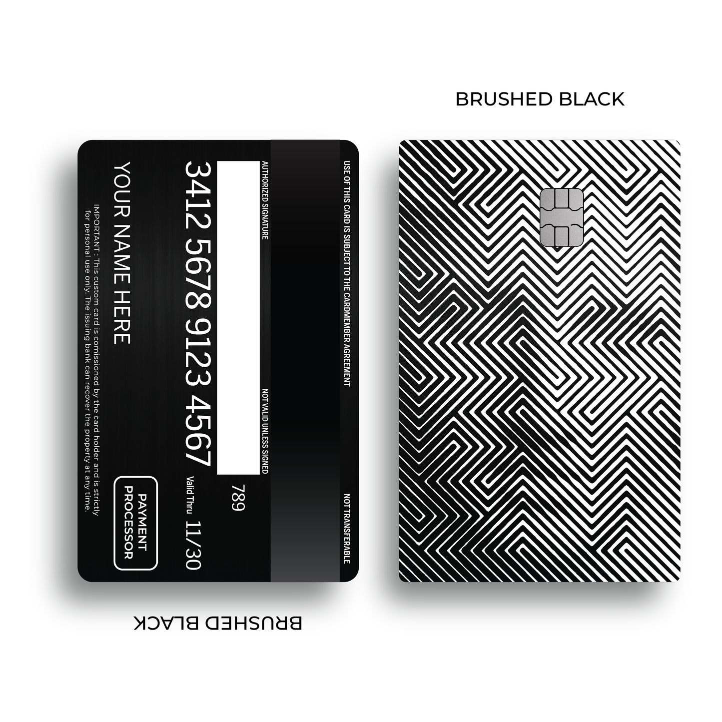 Metal Card Identity Blur