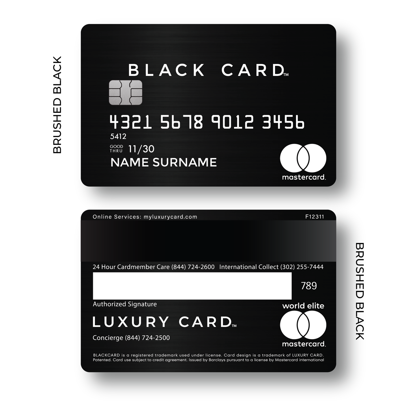 Metal Card Black Card