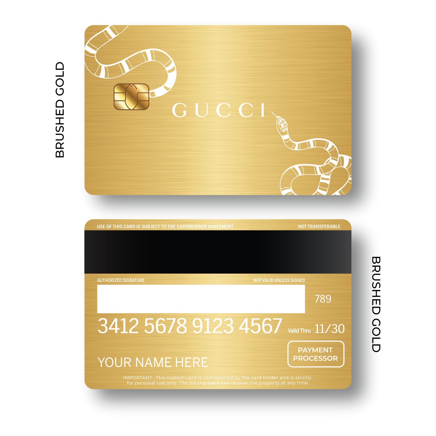Metal Card Guccí