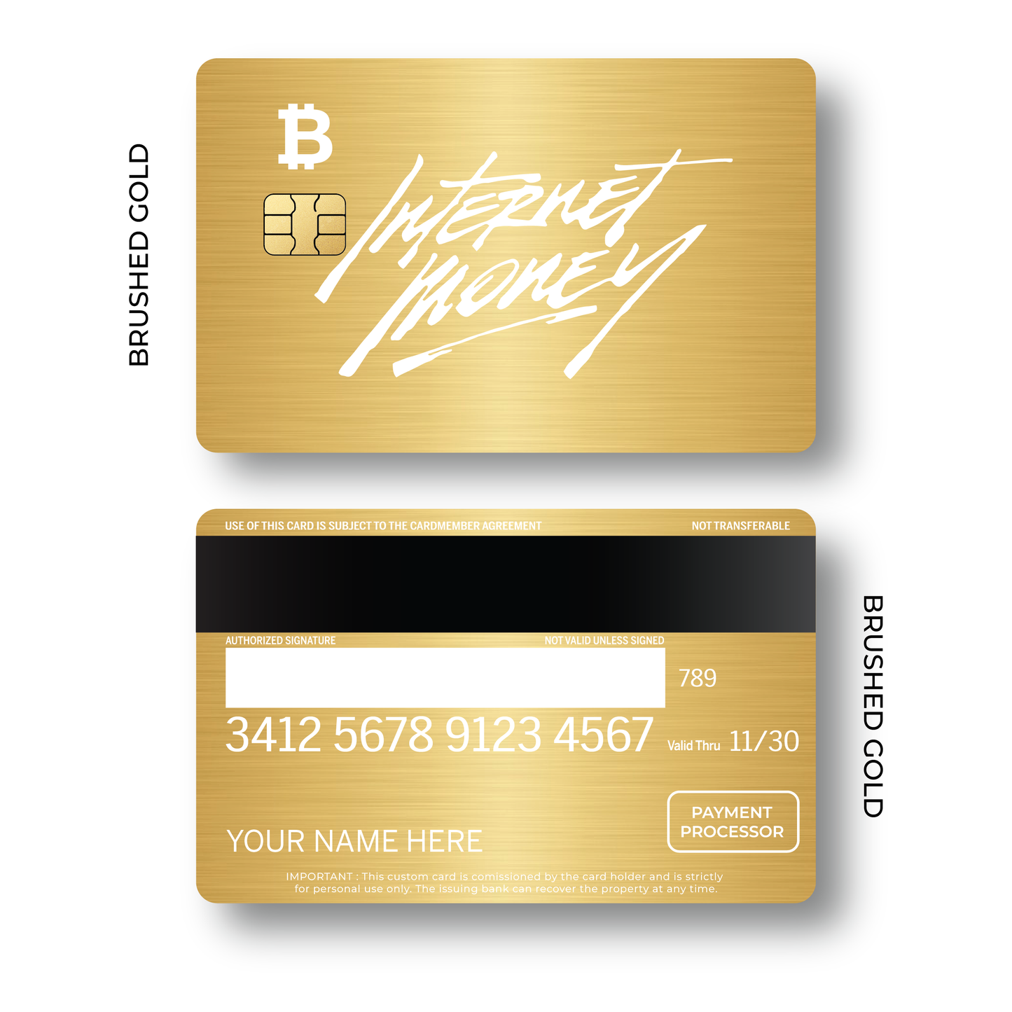 Metal Card Internet Money