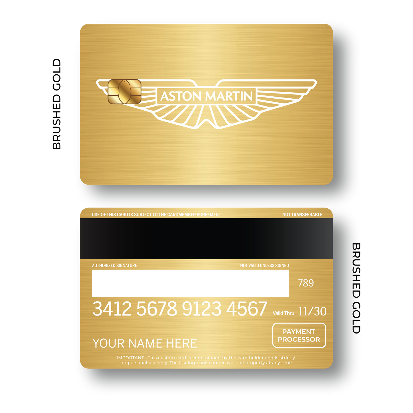 Metal Card Aston Martín
