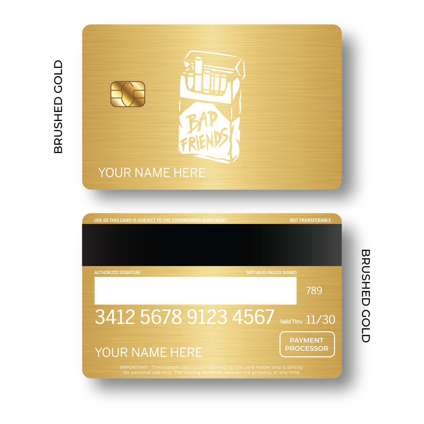 Metal Card Bad Friends