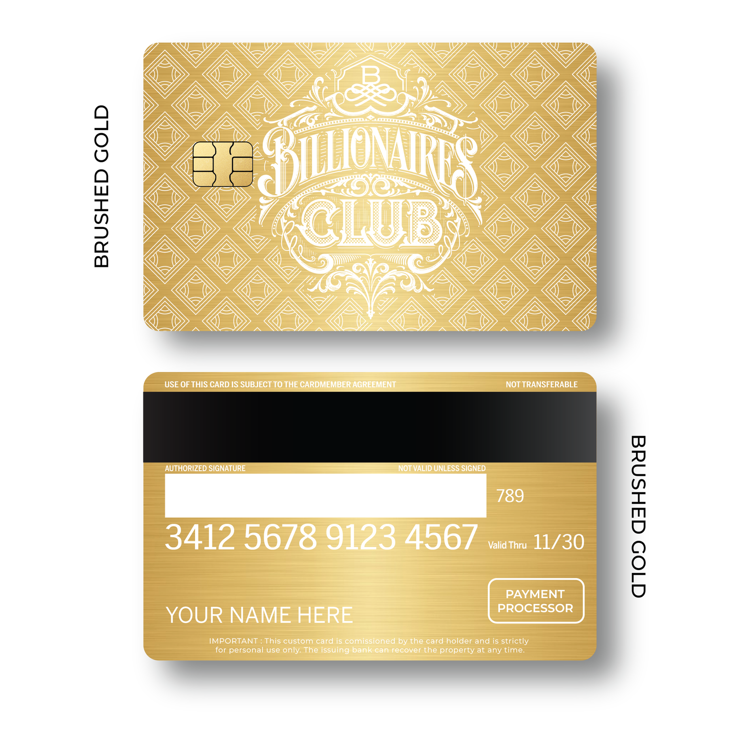 Metal Card Billionaires Club