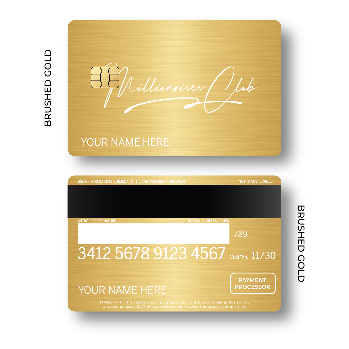 Metal Card Millionaires Club V4