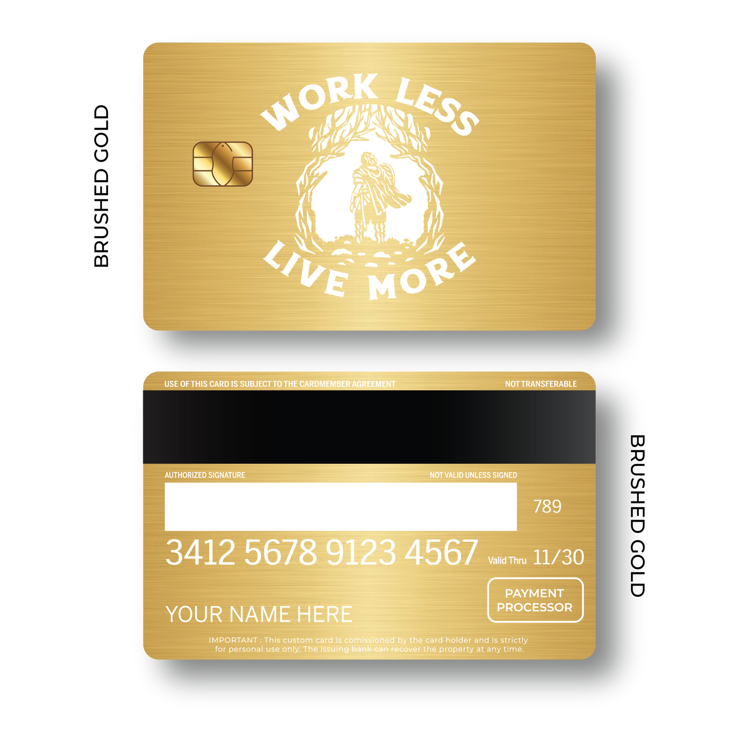 Metal Card Work Less