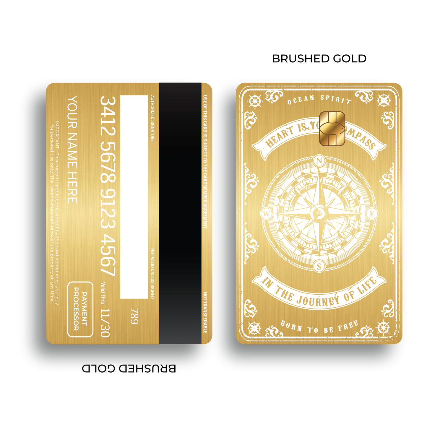 Metal Card Compass