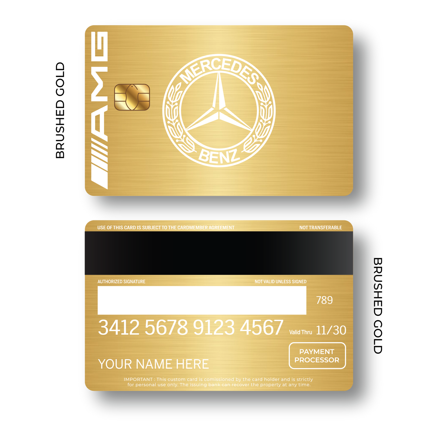 Metal Card Mercedés Bénz